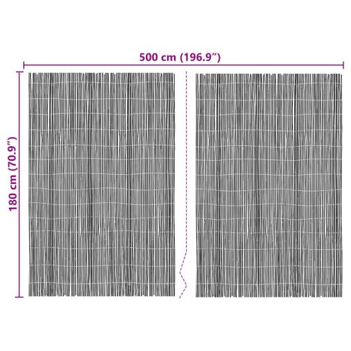 Бамбукова ограда Естествен 600 x 180 см бамбук