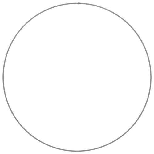 Пръстен за саксия Сребрист 80 x 80 x 20 cm Неръждаема стомана