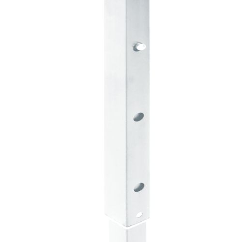 Сгъваема парти палатка със странични стени, бяла, 2x2 м