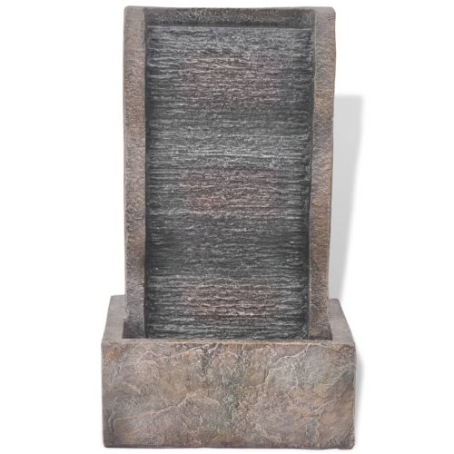 вътрешен фонтан с LED светлина, полиестерна смола