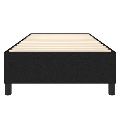 Рамка за легло с пружини, Черно, 90x190 см, плат