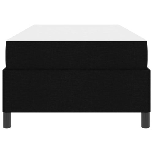 Легло с пружинирана основа с матрак Черно 90 x 190 cm текстил