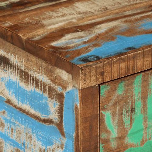 ТВ шкаф (118-200) x 30 x 40 см, масивна регенерирана дървесина