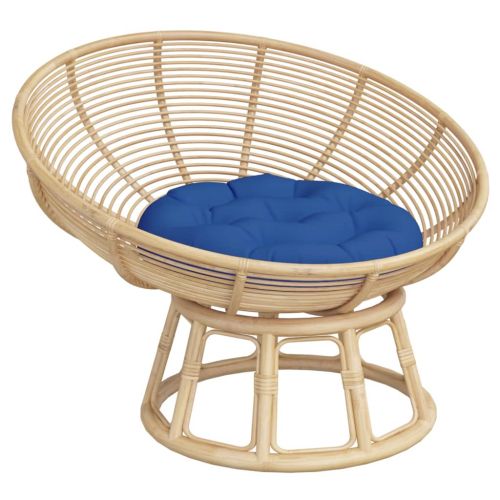 Кръгла възглавница кралско синьо Ø 60 x11 см Оксфорд плат