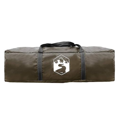 Къмпинг палатка тунелна, 4-местна, кафява, водоустойчива