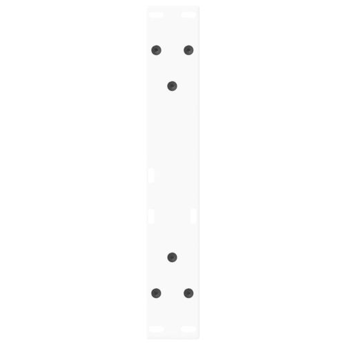 Крака за масичка за кафе, V-образни, 2 бр., бели, 38 x (42-43,3) см, стомана