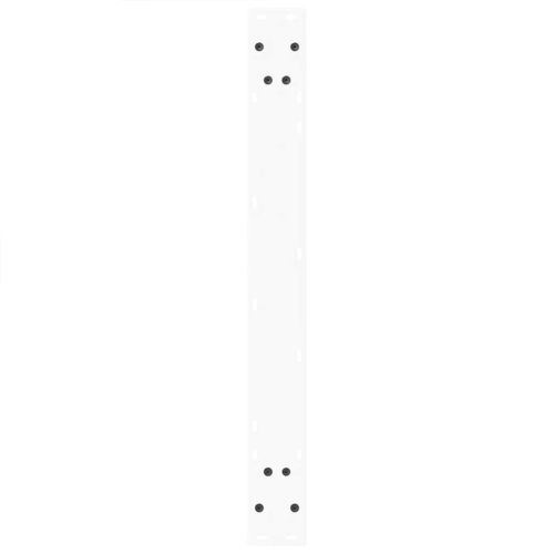 Крака за трапезна маса, V-образни, 2 бр., бели, 80x(72-73,3) см, стомана