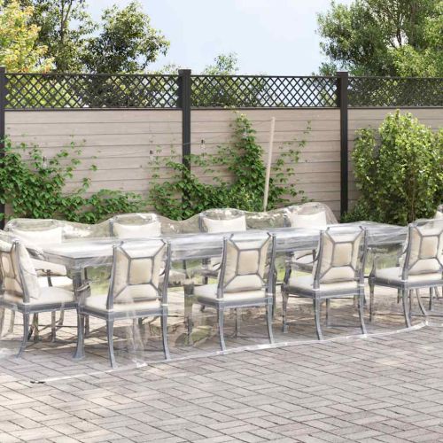 Прозрачен брезент с капси 3x12 m PVC