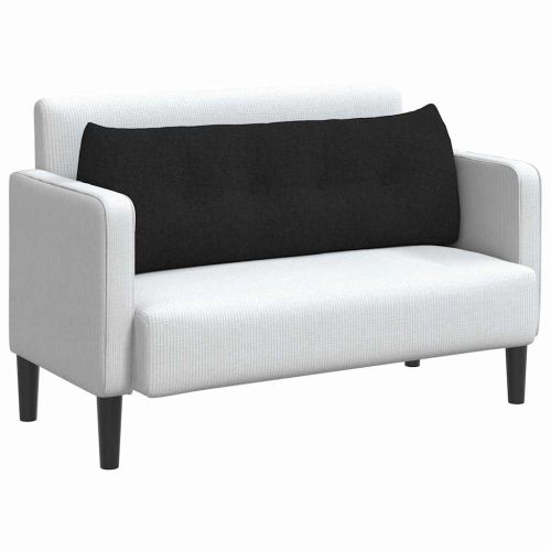 Възглавница за гръб Черно 140 x 24 x 50 см текстил