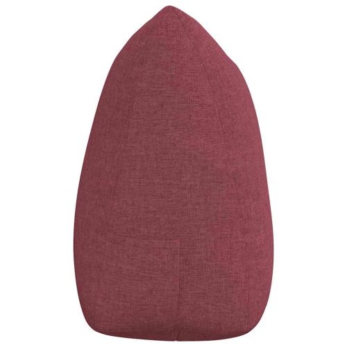 Възглавница за гръб Виненочервен 140 x 24 x 50 см текстил
