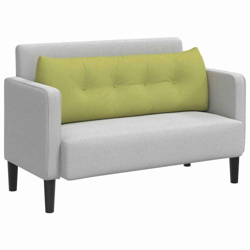 Възглавница за гръб Светло зелено 140 x 24 x 50 см текстил