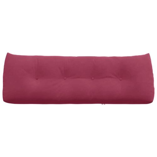 Възглавница за гръб Виненочервен 140 x 24 x 50 см Кадифе