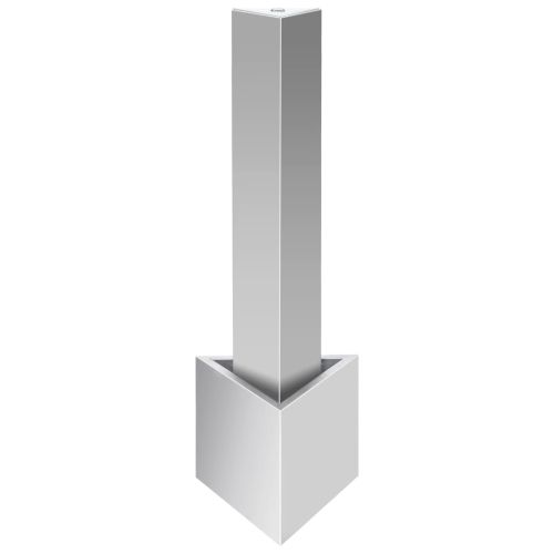 Градински фонтан сребрист 37,7x32,6x110 см неръждаема стомана