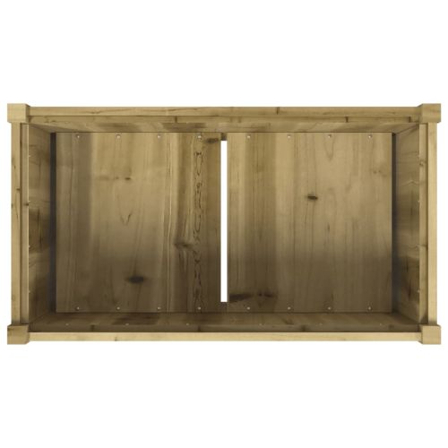 Градински сандък, 90x50x70 см, импрегнирано борово дърво