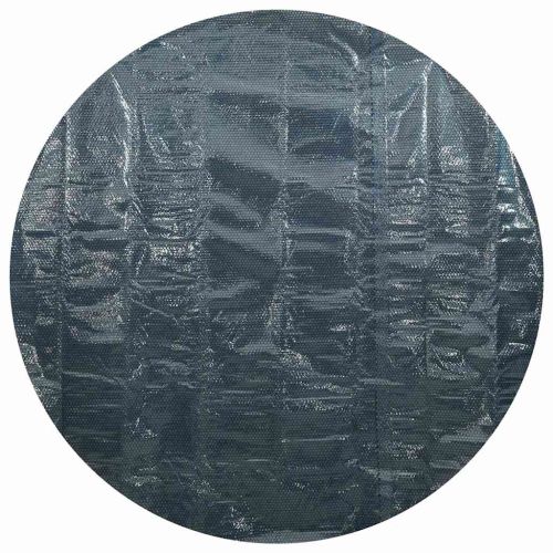 Плаващо соларно покривало за басейн, PE, 250 см, черно и синьо