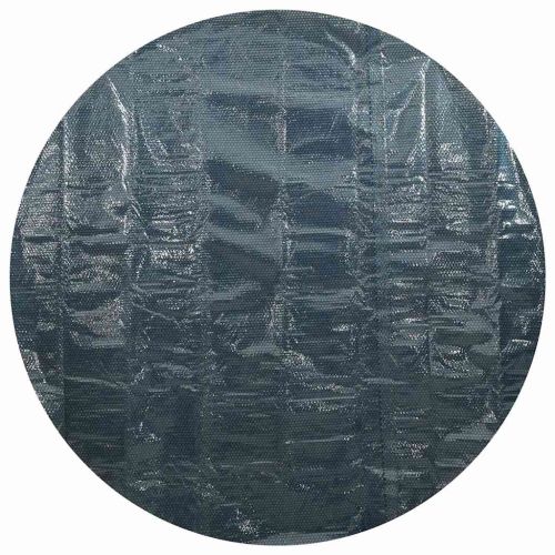 Плаващо соларно покривало за басейн, PE, 356 см, черно и синьо