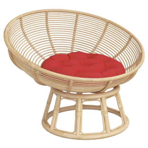 Кръгла възглавница червена Ø 60 x11 см Оксфорд плат