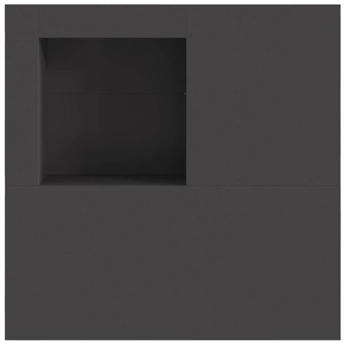 Огнище Черно 100 x 100 x 30 cm Стомана