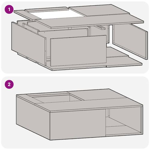 Огнище Черно 100 x 100 x 30 cm Стомана