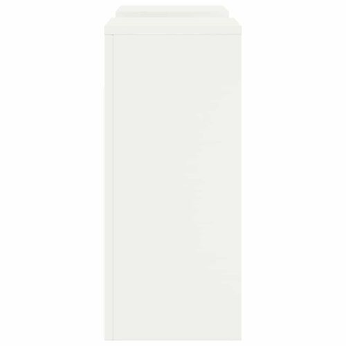 Стойка за растения 2 pcs Бяло 24 x 24 x 55 см Стомана