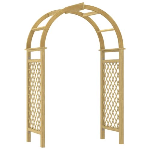 Арка с пергола, 141x97x243 см, импрегниран бор масив