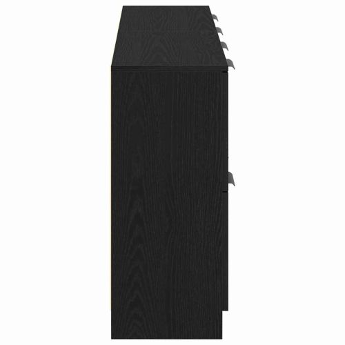 Служебен шкаф 2 pcs Черния дъб 60 x 30 x 70 см Инженерно дърво