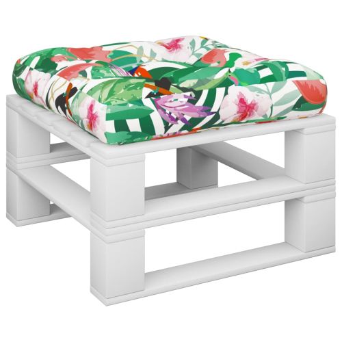 Палетна възглавница, многоцветна, 50x50x12 см, текстил