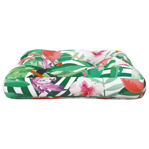 Палетна възглавница, многоцветна, 50x50x12 см, текстил