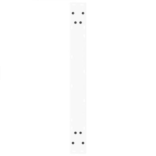 Крака за трапезна маса, V-образни, 2 бр., бели, 70x(72-73,3) см, стомана