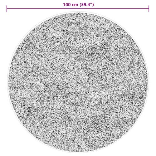 Килими за помещение Кръгла HUARTE Кафяво Ø 100 СМ Полиестер