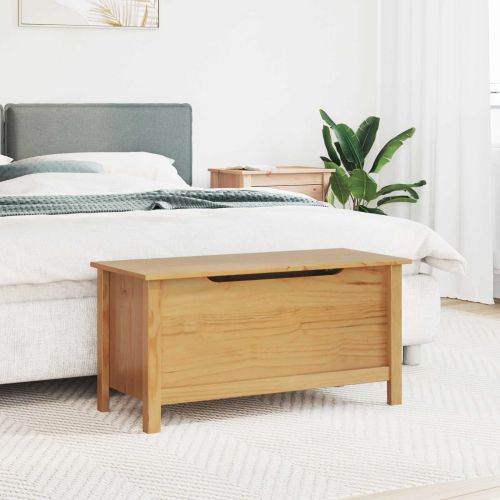 Кутия за съхранение Hill Меден кафяв 90 x 40 x 45 cm