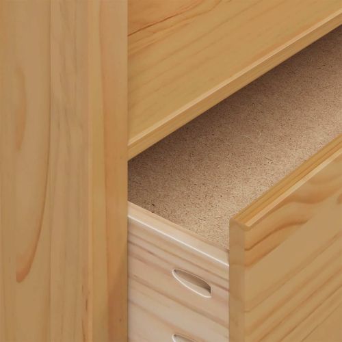 Гардероб с чекмедже Меден кафяв 84 x 50 x 170 см Солиден бор