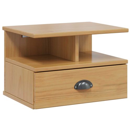 Нощен шкаф с чекмедже Меден кафяв 40 x 31 x 27 см Солиден бор