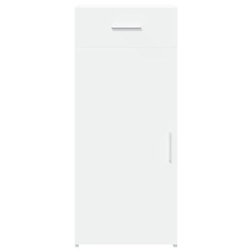 Бюфет, бял, 40x42,5x93 см, инженерно дърво