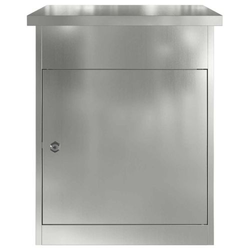 Пощенска кутия за пратки със съхранение Черно 47.5 x 38 x 59 см