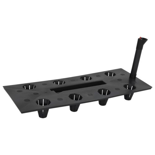 Повдигнато градинско легло антрацит 60x25x46 см PP ратан