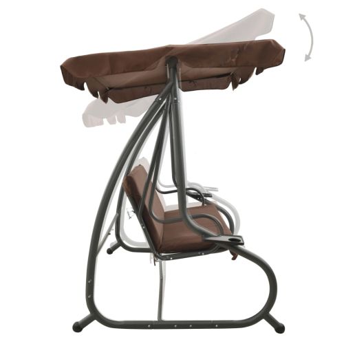 Градинска люлка със сенник, кафе