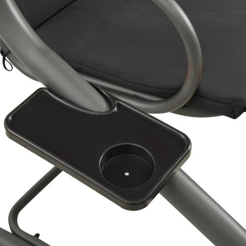 Градинска люлка със сенник, антрацит