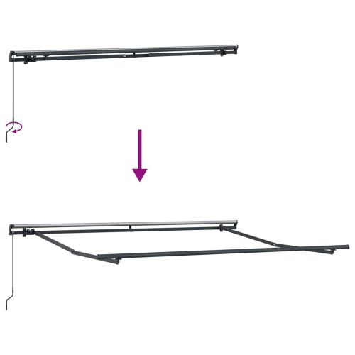 Сгъваем навес Светлосиво 300 x 250 cm Полиестер и стомана