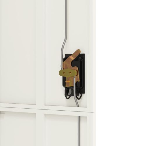 Шкаф за папки бял 90x40x180 см стомана