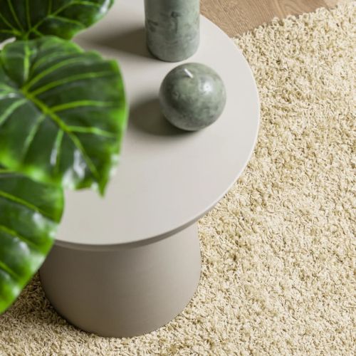 Шаги килим с дълъг косъм "PAMPLONA" модерен златист 160x160 см