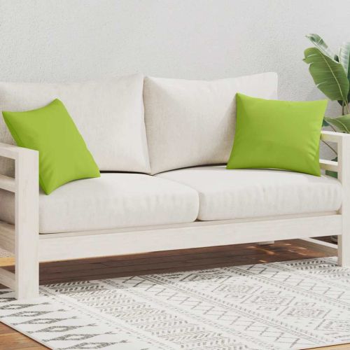 Градински възглавници, 2 бр, 45x45 см, ябълково зелени