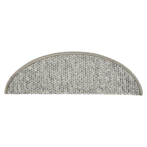 Постелки за стъпала, 15 бр, светлосиви, 56x17x3 см