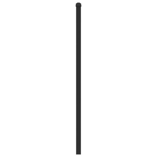 Резервна табла за легло, опушен дъб, 150 см, инженерно дърво и стомана