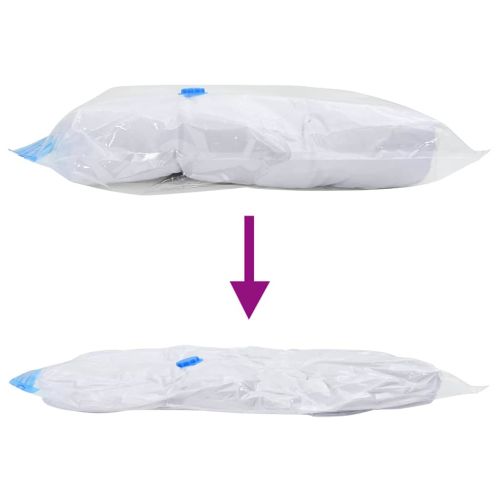 Чанти за съхранение 5 pcs Прозрачни и сини 60 x 40 cm