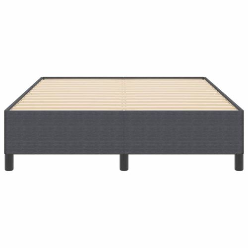 Легло с пружинирана основа Тъмен сив 140 x 200 cm
