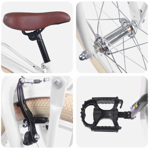 Детски Велосипед 20 инча за 6–11 години Бяло