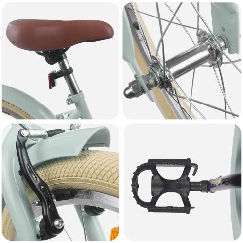 Детски Велосипед 20 инча за 6–11 години Светло зелено