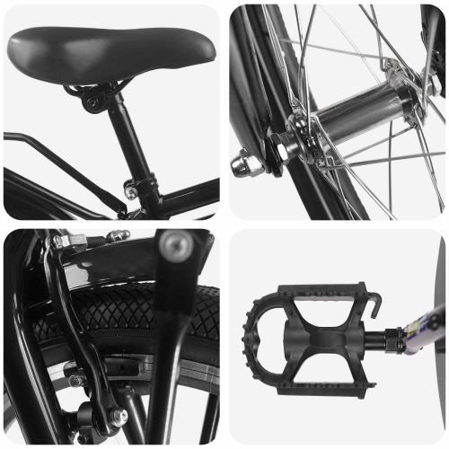 Детски Велосипед 22 инча за деца на възраст 7-12 години Черно