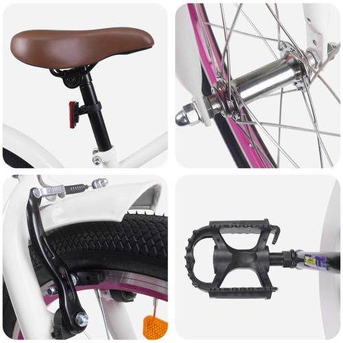 Детски Велосипед 22 инча за деца на възраст 7-12 години Бяло